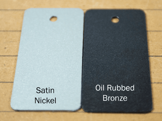 Satin Nickel - Oil Rubbed Bronze