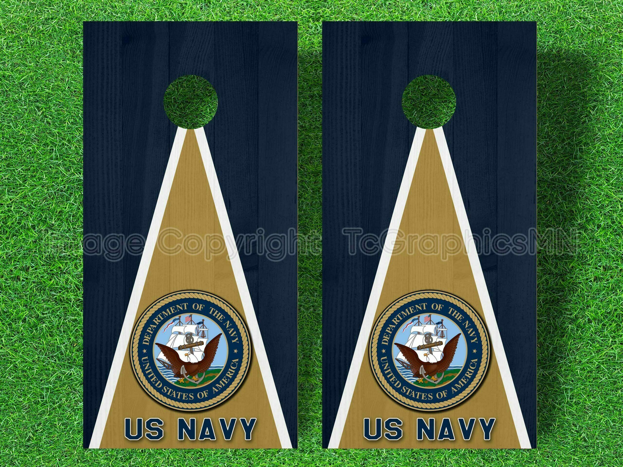 US Navy Cornhole Decals