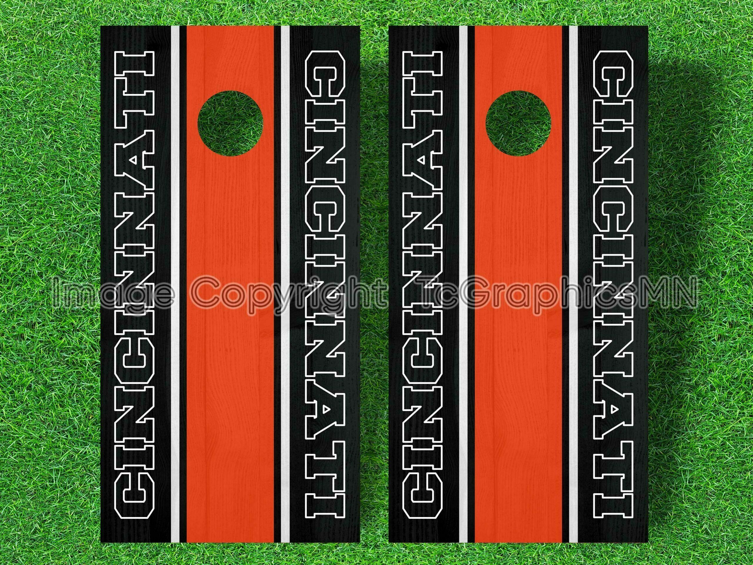 Cincinnati Cornhole Decals