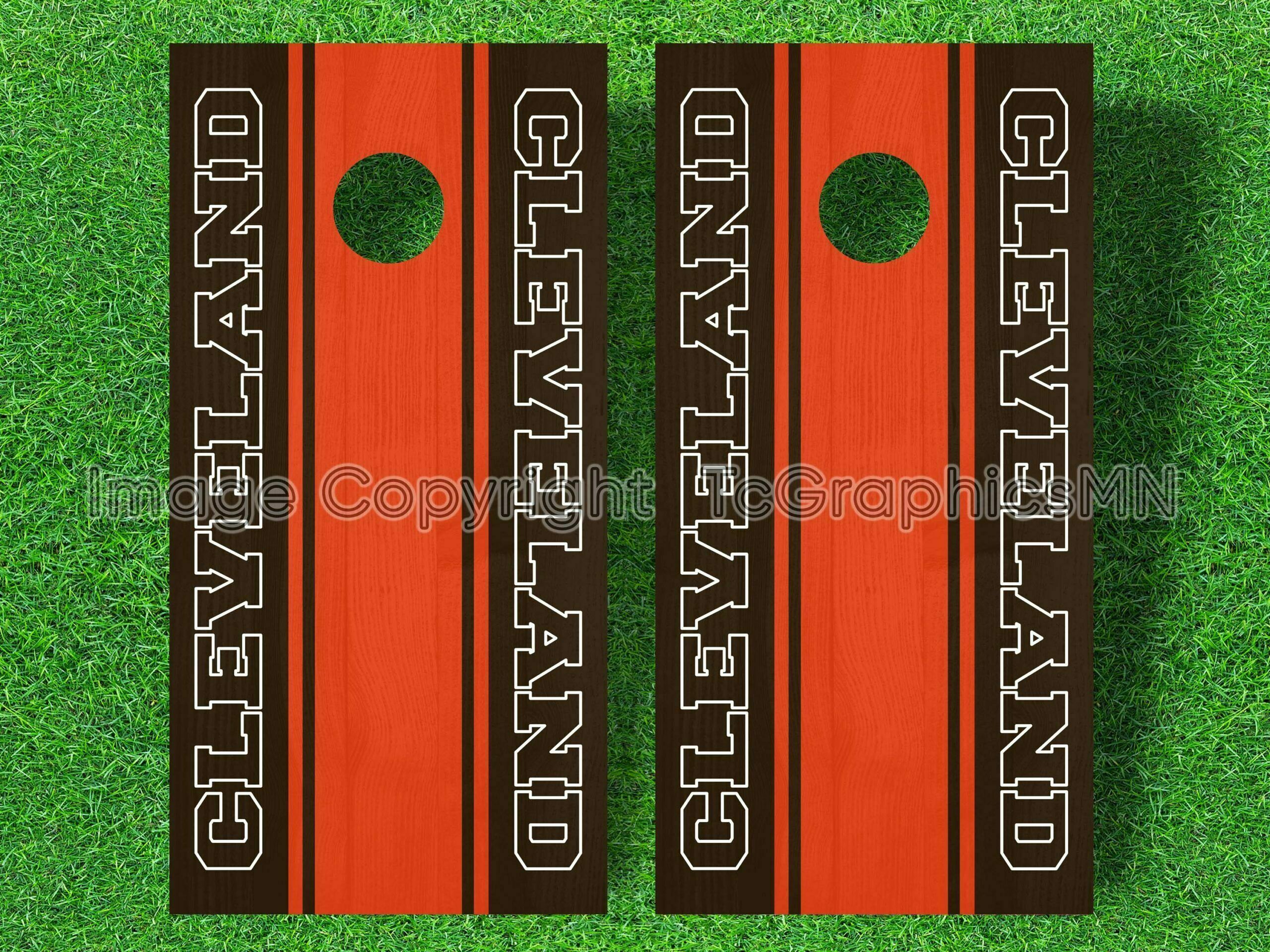 Cleveland Cornhole Decals