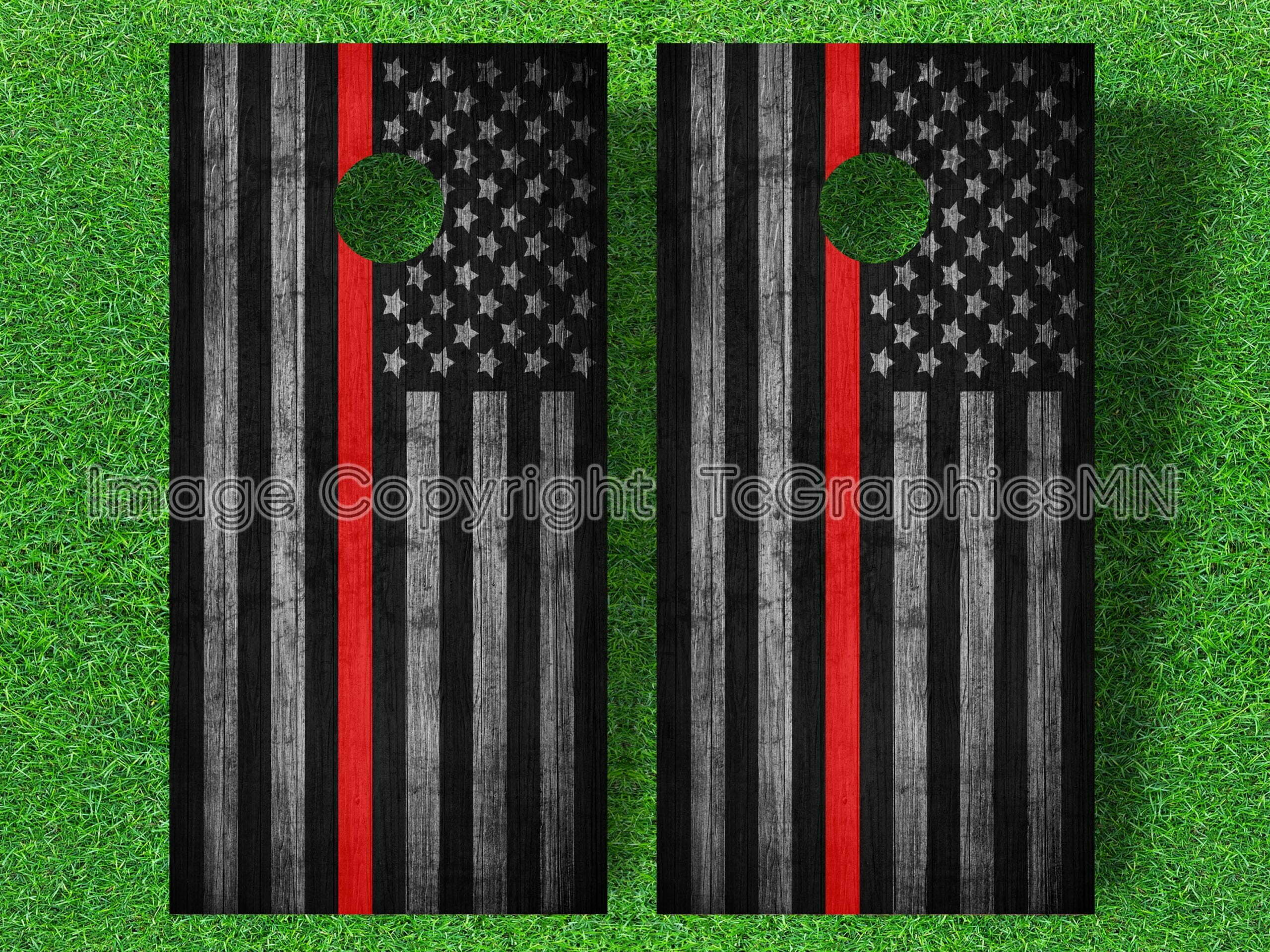thin red line us flag